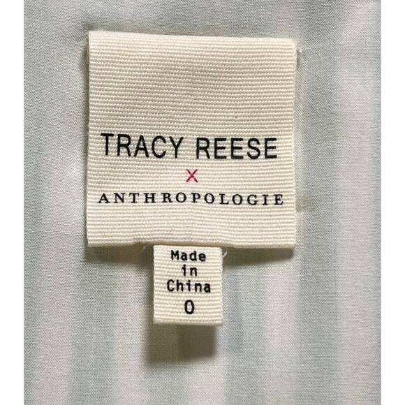 Anthropologie x Tracy Reese Assateague Striped Dress Size 0 Green Preppy Coastal - Picture 5 of 14